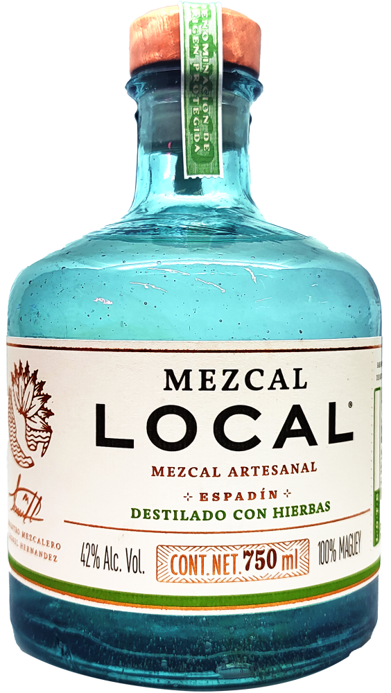 Mezcal Local Destilado Con Hierbas