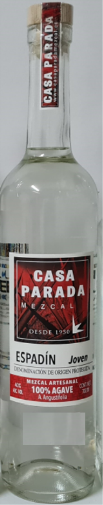 Casa Parada Mezcal Espadin Joven