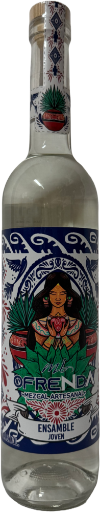 Mi Ofrenda Mezcal Artesanal Ensamble Joven Espadin - Papalometl - Azul